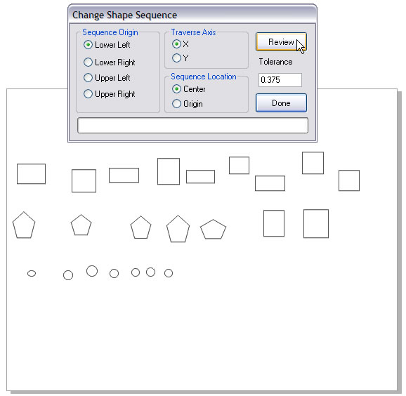 performing the shape seq